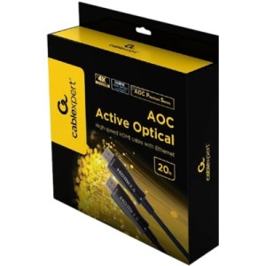 Кабель мультимедийный HDMI to HDMI 20.0m AOC V2.0 4K 60Hz Cablexpert (CCBP-HDMI-AOC-20M-02)