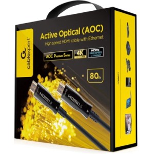 Кабель мультимедийный HDMI to HDMI 80.0m AOC V2.0 4K 60Hz Cablexpert (CCBP-HDMI-AOC-80M-02)