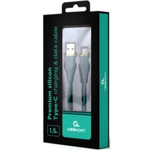 Дата кабель USB 2.0 AM to Type-C 1.5m 2.1A Cablexpert (CC-USB2S-AMCM-1.5M-G)