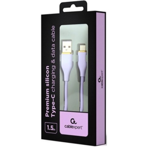 Дата кабель USB 2.0 AM to Type-C 1.5m 2.1A Cablexpert (CC-USB2S-AMCM-1.5M-P)
