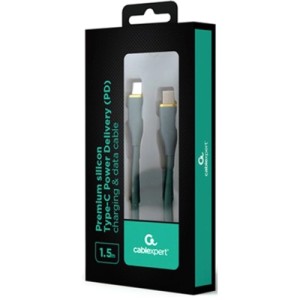 Дата кабель USB-C to USB-C 1.5m 3A Cablexpert (CC-USB2S-CMCM-1.5M-P)