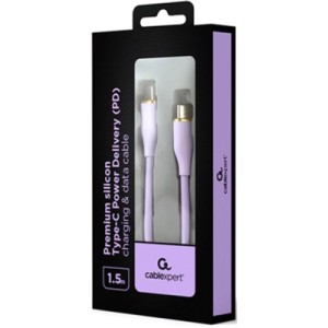 Дата кабель USB-C to USB-C 1.5m 3A Cablexpert (CC-USB2S-CMCM-1.5M-BK)