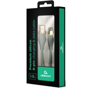 Дата кабель USB 2.0 AM to Lightning 1.5m 2.1A Cablexpert (CC-USB2S-AM8PM-1.5M-G)
