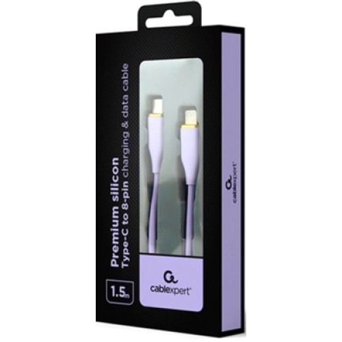 Дата кабель USB 2.0 AM to Lightning 1.5m 2.25A Cablexpert (CC-USB2S-CM8PM-1.5M-P)