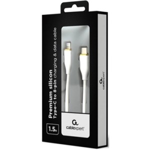 Дата кабель USB 2.0 AM to Lightning 1.5m 2.25A Cablexpert (CC-USB2S-CM8PM-1.5M-W)