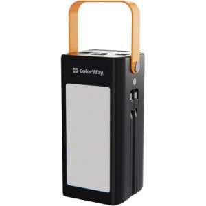 Батарея універсальна ColorWay 80 000 mAh LCD/Lamp (USB/QC3.0 + USB-C/PD/22.5W) Black (CW-PB800LPA8BK-PDD)
