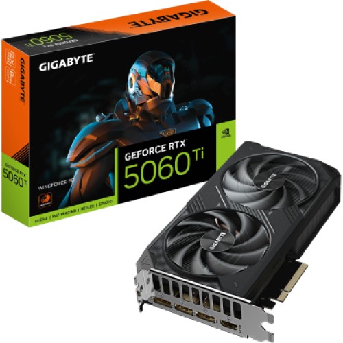 Видеокарта GIGABYTE GeForce RTX5060Ti 8Gb WINDFORCE (GV-N506TWF2-8GD)