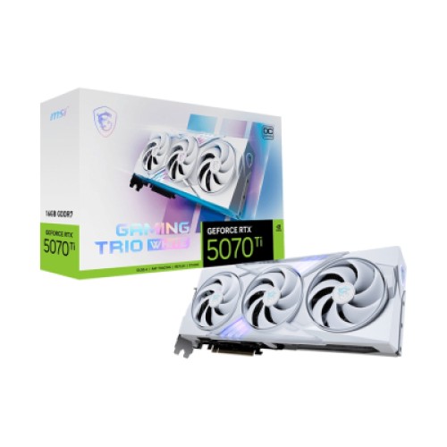 Видеокарта MSI GeForce RTX5070 Ti 16GB GAMING TRIO OC WHITE (RTX 5070 Ti 16G GAMING TRIO OC WHITE)