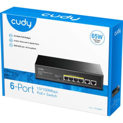 Коммутатор сетевой Cudy FS1006P