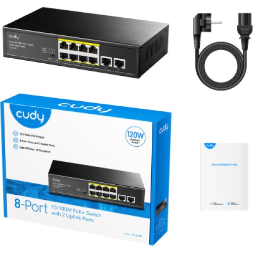 Коммутатор сетевой Cudy FS1010P