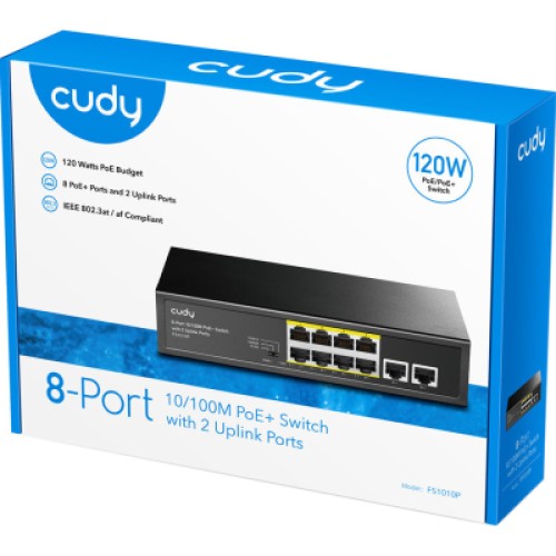 Коммутатор сетевой Cudy FS1010P