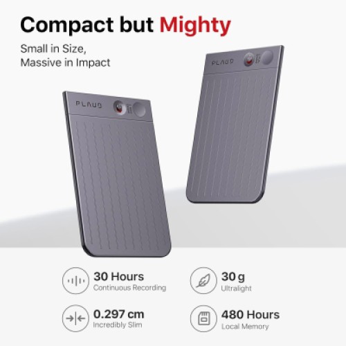 Цифровой диктофон PLAUD AI Note Silver (NB-100-SI)