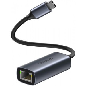 Адаптер USB-C to Ethernet RJ45 2.5Gbps 0,1m USB3.1 Choetech (HUB-R02-GY-V1)