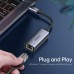 Адаптер USB-C to Ethernet RJ45 2.5Gbps 0,1m USB3.1 Choetech (HUB-R02-GY-V1)