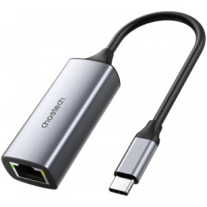 Адаптер USB-C to Ethernet RJ45 2.5Gbps 0,1m USB3.1 Choetech (HUB-R02-GY-V1)