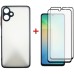 Чехол для мобильного телефона Dengos Kit Samsung Galaxy A06 Matte + 2 pcs glass (Black) (DG-CTG2P-02)