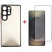 Чехол для мобильного телефона Dengos Kit Samsung Galaxy S25 Ultra Matte + glass (Black) (DG-KM-144)