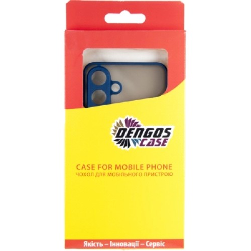 Чехол для мобильного телефона Dengos Kit Samsung Galaxy S25 Matte + glass (Blue) (DG-KM-142)
