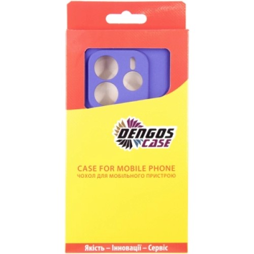 Чехол для мобильного телефона Dengos Kit Xiaomi Redmi Note 14 5G Carbon + 2 pcs glass (Purple) (DG-CTG2P-10)