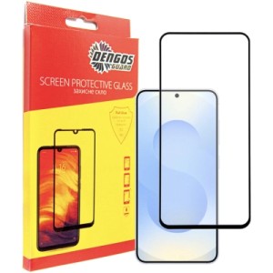 Стекло защитное Dengos Full Glue Samsung Galaxy S25 Plus (black) (TGFG-390)