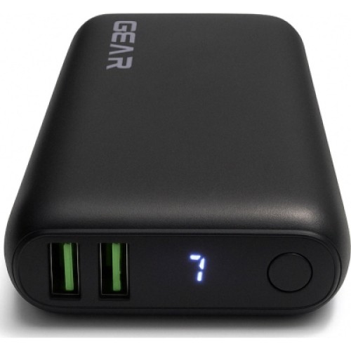 Батарея универсальная GEAR 10000mAh, PD/22.5W, black (WP942P)