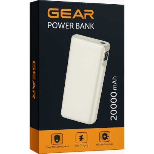 Батарея универсальная GEAR 20000mAh, PD/22.5W, black (WP952P)