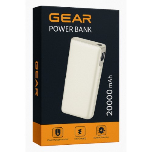Батарея универсальная GEAR 20000mAh, PD/70W, black (DL203C)