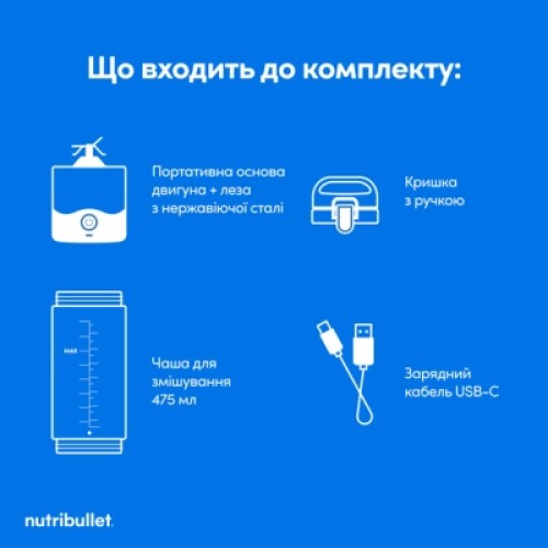 Блендер NUTRIBULLET NBP003W