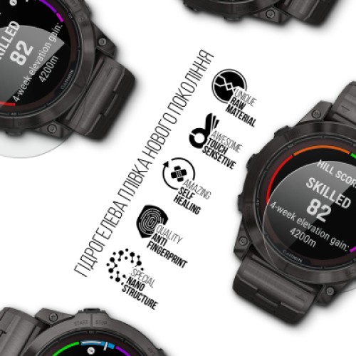 Пленка защитная Armorstandart Garmin Fenix 7X Sapphire Solar 51mm 6 pcs (ARM85997)