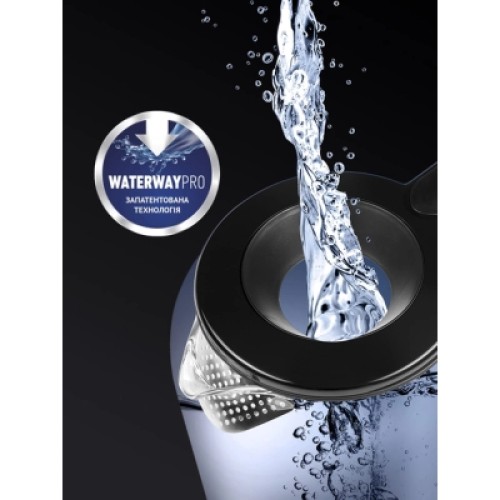 Электрочайник Polaris PWK 17103CGL Water Way Pro Чорний