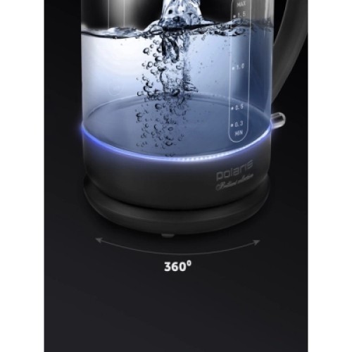 Электрочайник Polaris PWK 17103CGL Water Way Pro Чорний