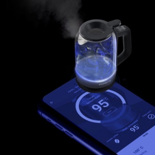 Электрочайник Polaris PWK 17107CGLD WIFI IQ Home Чорний