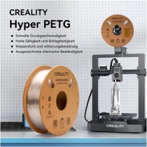 Пластик для 3D-принтера Creality Hyper PETG 1.75мм, black 2кг +white 2кг (3301030078)