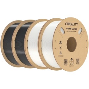 Пластик для 3D-принтера Creality Hyper PETG 1.75мм, black 2кг +white 2кг (3301030078)