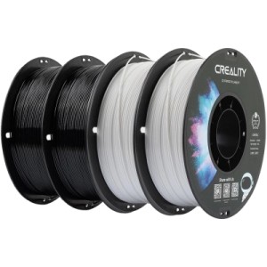 Пластик для 3D-принтера Creality PETG 1.75мм, black 2кг +white 2кг (3301030079)