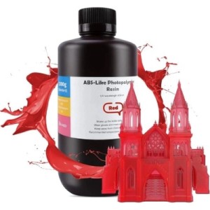 Фотополимерная смола ELEGOO Resin, ABS-like 1кг, clear red (50.103.0109)