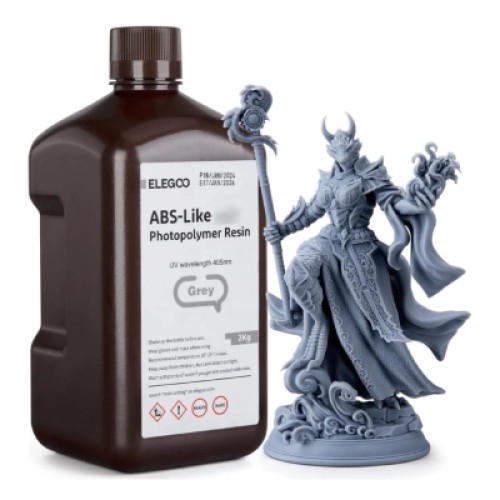 Фотополимерная смола ELEGOO Resin, ABS-like 2кг, grey (50.103.0262)