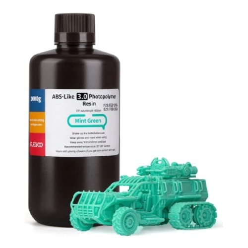 Фотополимерная смола ELEGOO Resin, ABS-like 3.0 1кг, green mint (50.103.0161)