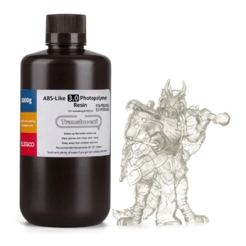 Фотополимерная смола ELEGOO Resin, ABS-like 3.0 1кг, clear (50.103.0158)