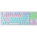Клавиатура Aula F3032 White keycaps plus 21 Yellow keys KRGD Brown USB UA White (6948391201757)