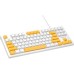 Клавиатура Aula F3032 keycaps plus 21 Yellow keys KRGD Red USB UA White (6948391204680)