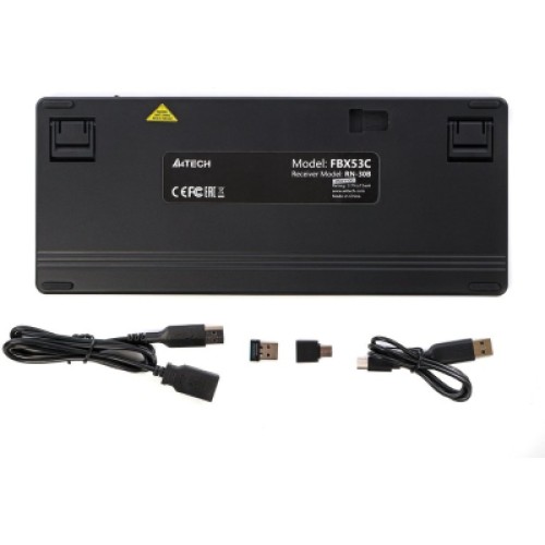 Клавиатура A4Tech FBX53C Wireless/Bluetooth UA Black (4711421001908)