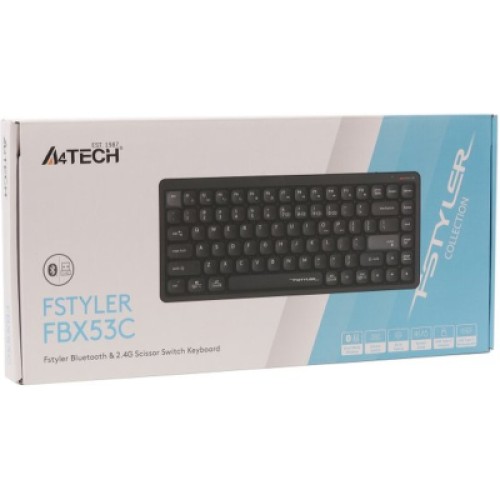 Клавиатура A4Tech FBX53C Wireless/Bluetooth UA Black (4711421001908)