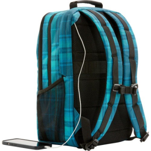 Рюкзак для ноутбука HP 16.1" Campus Tartan Plaid Blue (7J594AA)