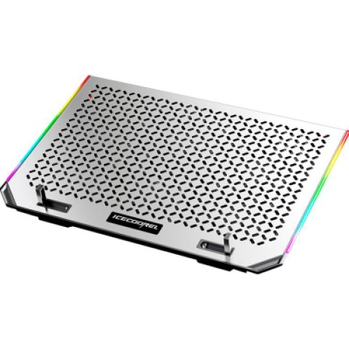 Подставка для ноутбука IceCoorel 10-15.6", 6*80mm 1800 RPM, 2*USB, 366x256x23mm, RGB (A17)