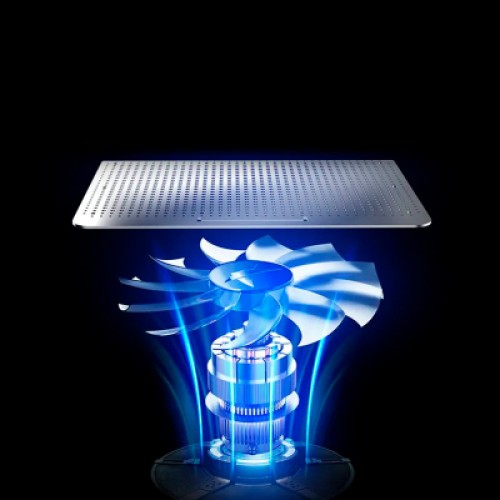 Подставка для ноутбука IceCoorel 10-15.6", 1*180mm 580 RPM, 2*USB, 350x225x26mm, Silver (A18)