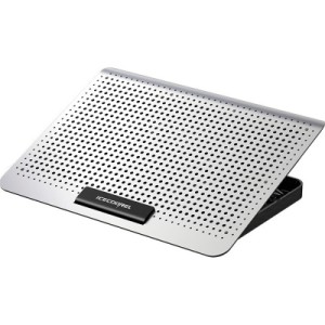 Підставка до ноутбука IceCoorel 10-15.6", 1*180mm 580 RPM, 2*USB, 350x225x26mm, Silver (A18)