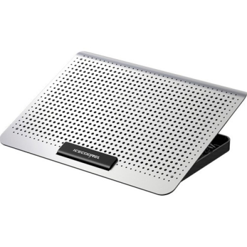 Подставка для ноутбука IceCoorel 10-15.6", 1*180mm 580 RPM, 2*USB, 350x225x26mm, Silver (A18)