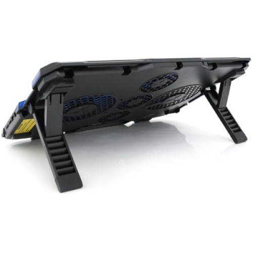 Подставка для ноутбука IceCoorel 10-15.6", 2*140mm + 3*70mm 1400 RPM, 2*USB, 410x290x26mm, Blue (A2)