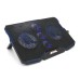 Подставка для ноутбука IceCoorel 10-15.6", 2*140mm + 3*70mm 1400 RPM, 2*USB, 410x290x26mm, Blue (A2)